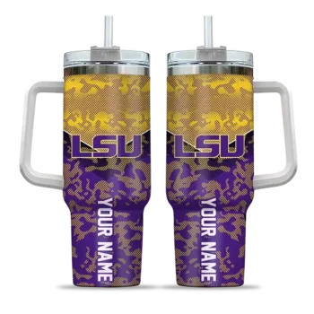 personalized lsu tigers chevron stripe purple curved tumbler best selling.webp