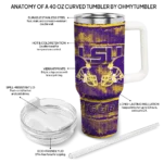 personalized lsu tigers honey streaks purple curved tumbler best selling.webp