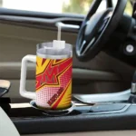 personalized maryland terrapins arrow burst red curved tumbler best selling.webp