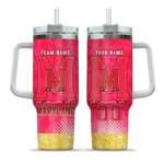 personalized maryland terrapins geometric prism red curved tumbler best selling.webp