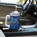 personalized memphis tigers chevron layers blue curved tumbler best selling.webp