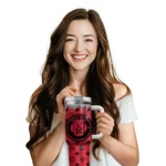 personalized miami redhawks bullseye drips red curved tumbler best selling.webp