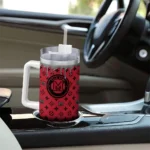 personalized miami redhawks bullseye drips red curved tumbler best selling.webp