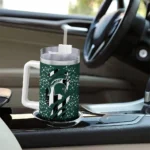 personalized michigan state spartans claw cut green black curved tumbler best selling.webp