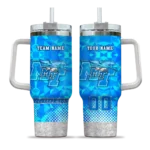 personalized middle tennessee blue raiders geometric prism blue curved tumbler best selling.webp