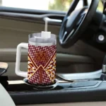 personalized minnesota golden gophers chevron angle maroon curved tumbler best selling.webp