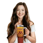 personalized minnesota golden gophers hex texture maroon curved tumbler best selling.webp