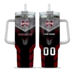 personalized mississippi state bulldogs arrow armor maroon black curved tumbler best selling.webp