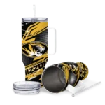 personalized missouri tigers abstract paths black curved tumbler best selling.webp
