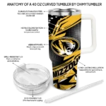 personalized missouri tigers abstract paths black curved tumbler best selling.webp