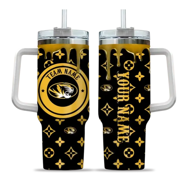 personalized missouri tigers bullseye drips black curved tumbler best selling.webp