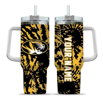 personalized missouri tigers burst swirl black curved tumbler best selling.webp