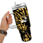 personalized missouri tigers burst swirl black curved tumbler best selling.webp