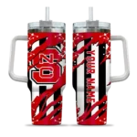 personalized nc state wolfpack claw cut red black curved tumbler best selling.webp