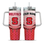 personalized nc state wolfpack hex texture red curved tumbler best selling.webp