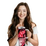 personalized nebraska cornhuskers arrow burst red curved tumbler best selling.webp