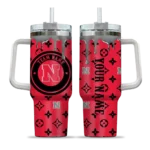 personalized nebraska cornhuskers bullseye drips red curved tumbler best selling.webp