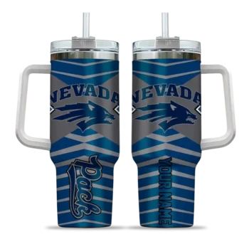 personalized nevada wolf pack chevron layers blue curved tumbler best selling.webp