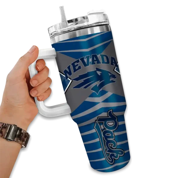 personalized nevada wolf pack chevron layers blue curved tumbler fashion forward.webp