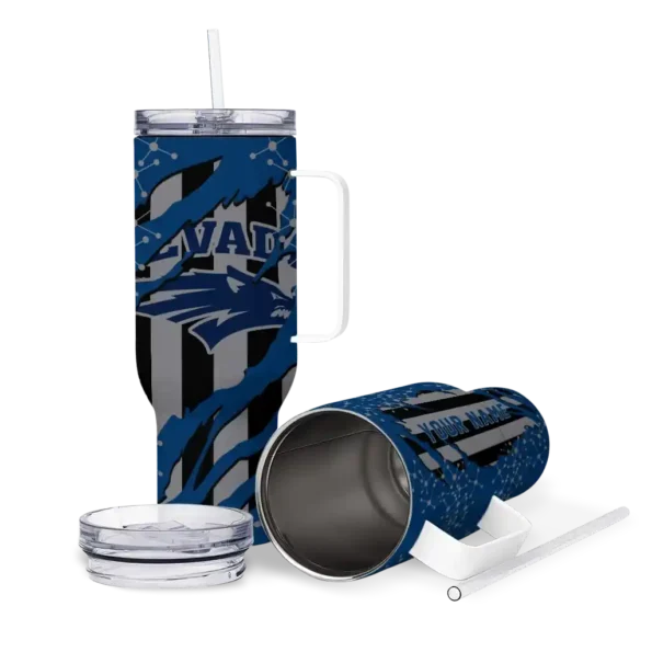 personalized nevada wolf pack claw cut blue black curved tumbler high quality.webp