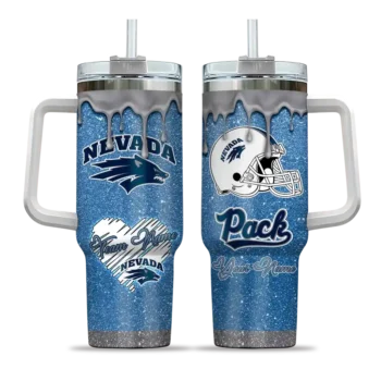 personalized nevada wolf pack heart helmet motif blue curved tumbler best selling.webp