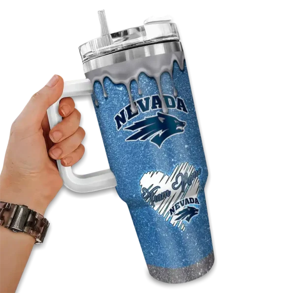 personalized nevada wolf pack heart helmet motif blue curved tumbler fashion forward.webp