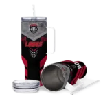 personalized new mexico lobos arrow armor red black curved tumbler best selling.webp