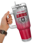 personalized new mexico lobos gradient dots red curved tumbler best selling.webp