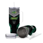 personalized-north-dakota-state-bison-arrow-armor-green-black-curved-tumbler-best-selling.webp