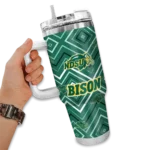 personalized-north-dakota-state-bison-bold-diamonds-green-curved-tumbler-best-selling.webp
