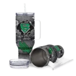 personalized-north-texas-mean-green-superman-shield-green-gray-curved-tumbler-best-selling.webp