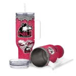 personalized northern illinois huskies heart helmet motif red curved tumbler best selling.webp