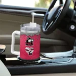 personalized northern illinois huskies heart helmet motif red curved tumbler best selling.webp