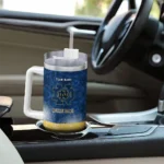 personalized notre dame fighting irish geometric prism navy curved tumbler best selling.webp