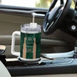 personalized ohio bobcats hexagon armor green curved tumbler best selling.webp