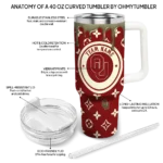 personalized oklahoma sooners bullseye drips crimson curved tumbler best selling.webp