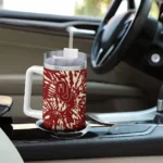 personalized oklahoma sooners burst swirl crimson curved tumbler best selling.webp