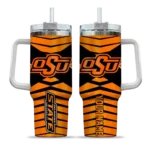 personalized oklahoma state cowboys chevron layers orange curved tumbler best selling.webp