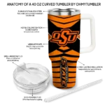 personalized oklahoma state cowboys chevron layers orange curved tumbler best selling.webp
