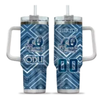 personalized old dominion monarchs bold diamonds blue curved tumbler best selling.webp