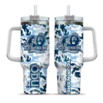 personalized old dominion monarchs camo mashup blue white curved tumbler best selling.webp