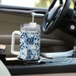 personalized old dominion monarchs camo mashup blue white curved tumbler best selling.webp
