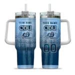 personalized old dominion monarchs gradient dots blue curved tumbler best selling.webp