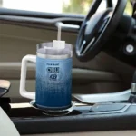 personalized old dominion monarchs gradient dots blue curved tumbler best selling.webp
