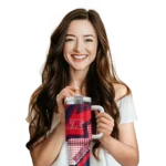 personalized ole miss rebels arrow burst red curved tumbler best selling.webp