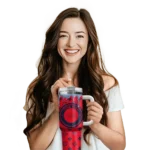 personalized ole miss rebels bullseye drips red curved tumbler best selling.webp