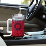 personalized ole miss rebels bullseye drips red curved tumbler best selling.webp