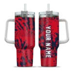 personalized ole miss rebels burst swirl red curved tumbler best selling.webp