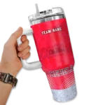 personalized ole miss rebels geometric prism red curved tumbler best selling.webp