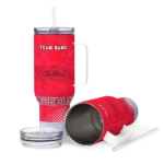 personalized ole miss rebels geometric prism red curved tumbler best selling.webp
